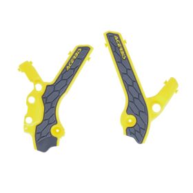 ACERBIS X-Grip Rahmenprotektor grau/gelb für SUZUKI
