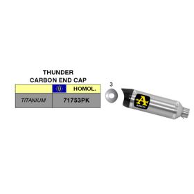 ARROW Slip-On Auspuff Street Thunder Titan Carby-Endkappe Yamaha YP 500 TMAX 500 2008-2011