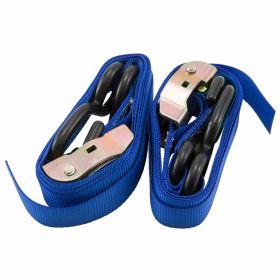 Kit cinghie fissaggio moto PREMIUM QUALITAT blu 180cm 180kg sgancio rapido