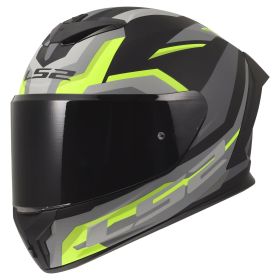 Casque intégral LS2 FF820 RAPID III HYPER noir jaune fluo
