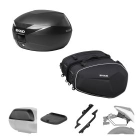 SHAD Complete kit SH39 black and E48 black for KTM 390 Adventure