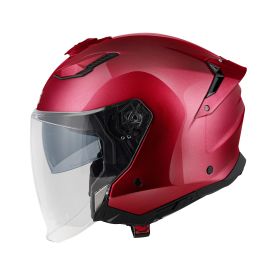 Casco jet urbano GIVI X31 Solid bordeaux lucido
