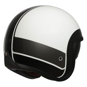 Demi Jet Helm ORIGINE SPRINT RECORD Schwarz Glänzendes Weiß Größe XS