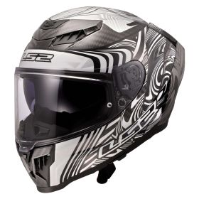 Casco Integrale LS2 FF807 DRAGON Enthum Argento Lucido