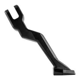 Cavalleto laterale ZELIONI nero alluminio CNC per Vespa Primavera/Sprint
