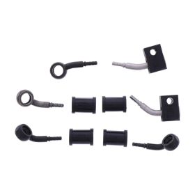 Kit de tuyau de frein en acier JMP 3 HBF-4010-V-MBK noir pour Kawasaki Z 900