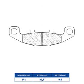 Paire de plaquettes de frein avant CL BRAKES 2304A3+ en composé fritté pour motos de route