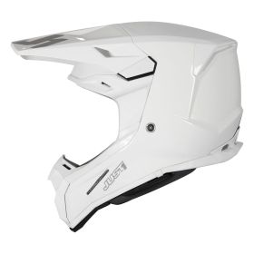 CASQUE TOUT TERRAIN JUST1 J22 SOLID BLANC BRILLANT