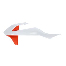Coppia fianchetti radiatore ACERBIS bianchi/arancio