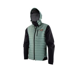 LEATT Trail 3.0 MTB-Jacke Pistaziengrün Windbreaker mit verstellbarer Kapuze