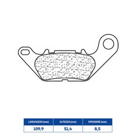 Plaquettes de frein CL BRAKES 3099MSC en composé fritté pour YAMAHA