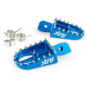 STR8 MX EVO CNC Blaue Beifahrerfußrasten BETA RR 50