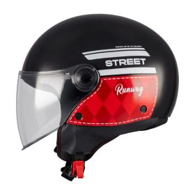 Jet helmet MT HELMETS STREET S RUNWAY B5 GLOSS