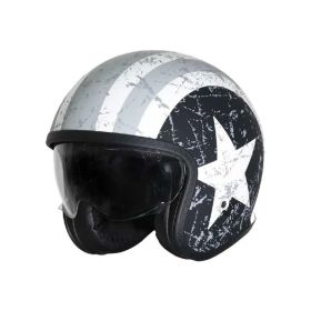 Casco Jet ORIGINE SPIRIT REBEL STAR grigio opaco