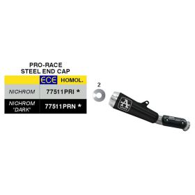 ARROW Pro-Race genehmigte Slip-On Auspuffanlage Schwarz Nichrom für KTM 790 Duke