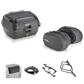 Kit GIVI bauletto B45B+ borsa ST609+ nero 45/25L per HONDA CB A HORNET
