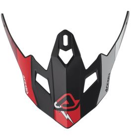 Visière ACERBIS noire/rouge pour casque enfant PROFILE
