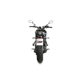 MIVV Hr-1 Komplettschalldämpfer Schwarz mit Carbon-Endkappe für YAMAHA XSR 700