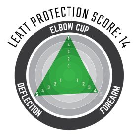 LEATT 3DF 6.0 Motorrad Ellbogenschützer Flint Blau CE-Zertifizierung