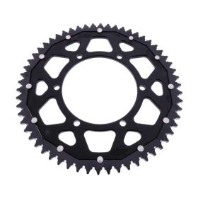 Corona ZF 58 denti passo 428 nera dual ZFD-25-58-BLK