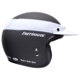 Casco jet cafe racer BELL Custom 500 Fasthouse nero bianco