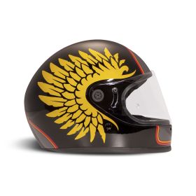 Casco Integrale DMD RIVALE Hawk Nero Giallo Lucido