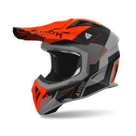 AIROH AVIATOR ACE 2 SHIELD Matte Orange Cross Helmet