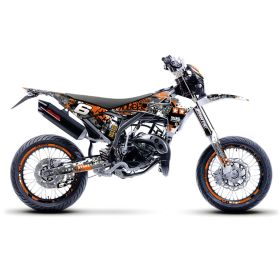 STAGE6 Graphics Kit Orange/White for Fantic XM 50 2017-2022 Orange/White