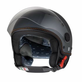 Casco demi-jetPIAGGIO Vespa Langhe grigio/arancio