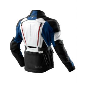 REBELHORN HARDY 3.0 Men's Motorcycle Jacket Blue/Grey/Red