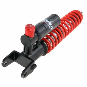 Kit ammortizzatore regolabile lunghezza 245/335 mm 12 stufe corpi neri e molla rossa