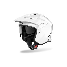 Casque Jet Trial AIROH Kombakt Blanc Brillant