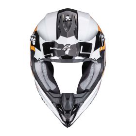 Casco motocross Scorpion EXO VX-16 EVO AIR Lignes nero arancio