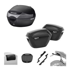 SHAD Kit SH33 top case and SH23K cases 3P for KEEWAY Vieste XDV 125/300
