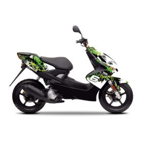 Kit grafiche Stage6 verde/nero per Yamaha Aerox fino 2013