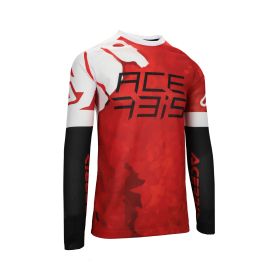 Maglia ACERBIS Off Road poliestere J-Windy Vented Watermark rossa/bianca