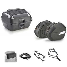 Kit GIVI bauletto B45+ borsa WL900B nero grigio 45/25L per YAMAHA