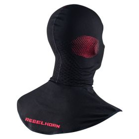Sous-casque thermique pour hommes REBELHORN THERM II Noir/Rouge