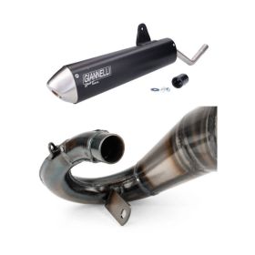 Marmitta completa GIANNELLI cross/enduro nera 2T per Valenti Racing SM 50