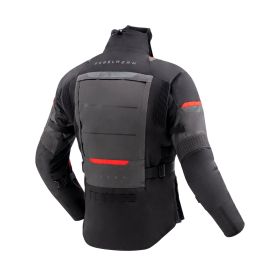 REBELHORN CUBBY V Men's Motorcycle Jacket Black/Anthracite/Red