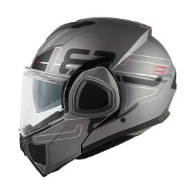 GIVI X36 Vertigo Wendbarer Modularer Helm Titan schwarz