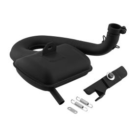 SIP Racing ROAD 3.0 Exhaust black steel for Vespa 125 VM/VN/150 VL/VB1T/VGL1T