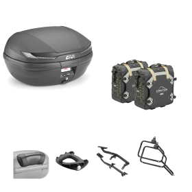 Kit GIVI bauletto ARENA TECH borsa CANYON nero fumè 45/30L per YAMAHA