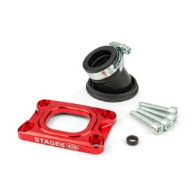 Collettore aspirazione STAGE6 360° rosso per DELL ORTO/CP