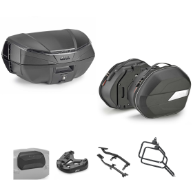 GIVI V49 AIR kit de top case WL900B noir fumé 49/25L pour SUZUKI DL V STROM