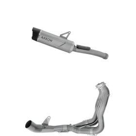 Arrow Indy Race EVO Titan-Auspuff mit Carby-Endkappe und Sammler für Honda CBR 1000 RR-R