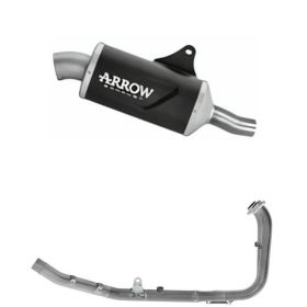 Arrow Indy Race EVO Titan Slip-On Auspuff Edelstahl-Endkappe Sammler für CF Moto 450 MT