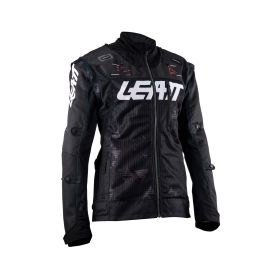 LEATT Moto 4.5 X-Flow Summer jacket black grey white breathable