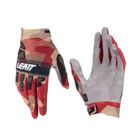 LEATT Moto 2.5 X-Flow Summer gloves Ruby red black breathable