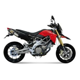 MIVV Silencieux Double Homologué en Acier Inoxydable pour APRILIA Dorsoduro 750
